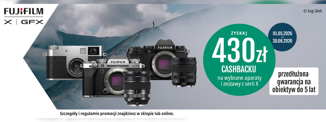 Aparat Fujifilm X-S20 + XF 16-50 mm f/2.8-4.8 R LM WR | CASHBACK